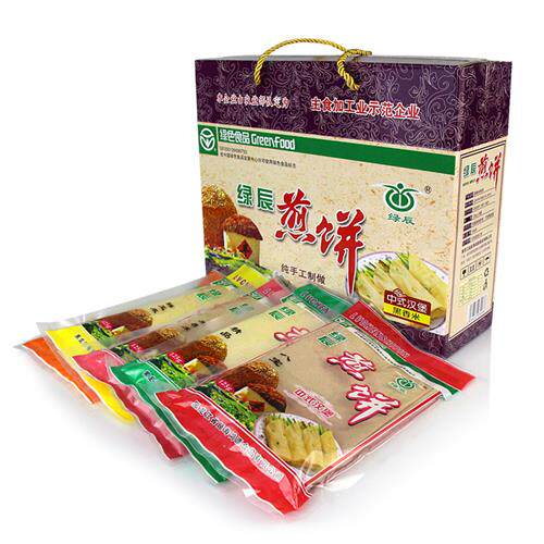 东北特产绿辰煎饼大礼盒年货黑龙江粗粮手工煎饼速食早餐100g*10