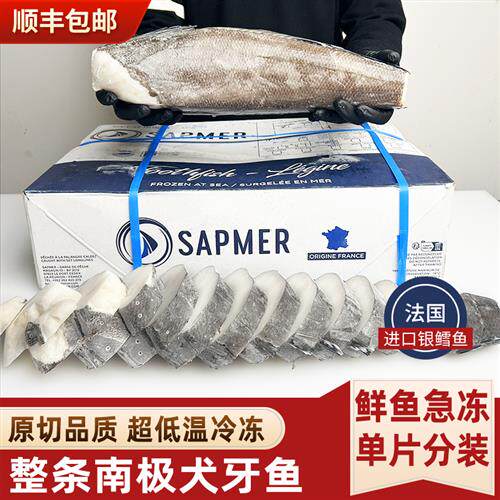 法国银鳕鱼整条南极犬牙鱼新鲜深海鱼中段切块鳕鱼片雪鱼排包邮