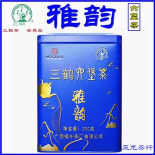 三鹤雅韵六堡茶特级铁罐装2019陈化年黑茶叶散茶广西梧州特产送礼