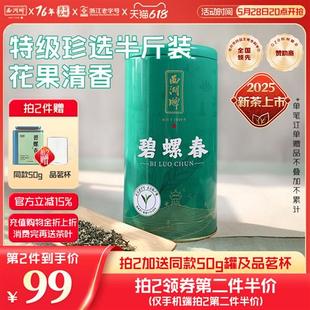 2025新茶上市西湖牌250g特级珍选碧螺春嫩芽散装绿茶茶叶官方正品