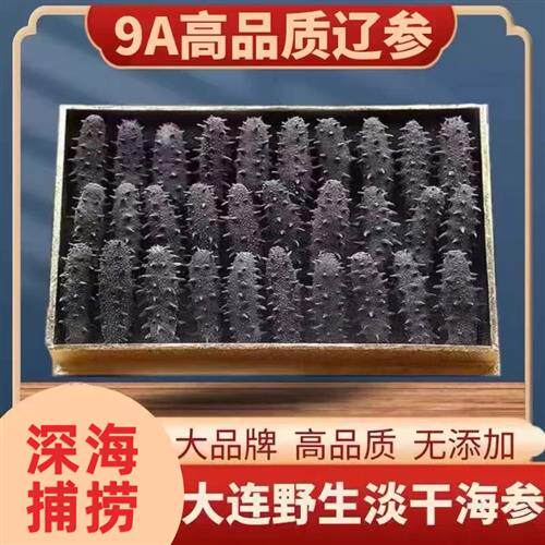 大连野生海参干货500克辽参刺参淡干非即食海渗礼盒送礼50g顺丰邮