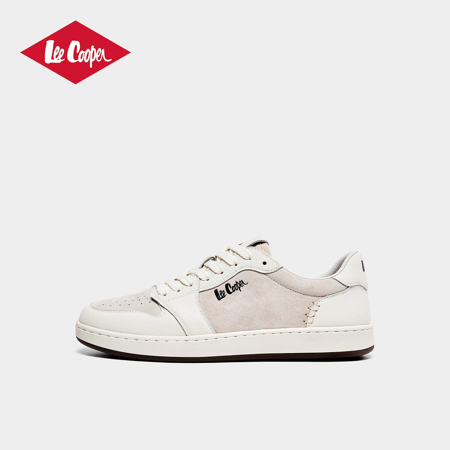 Lee Cooper小白鞋男款2025新款百搭平底运动板鞋轻便商务休闲潮鞋