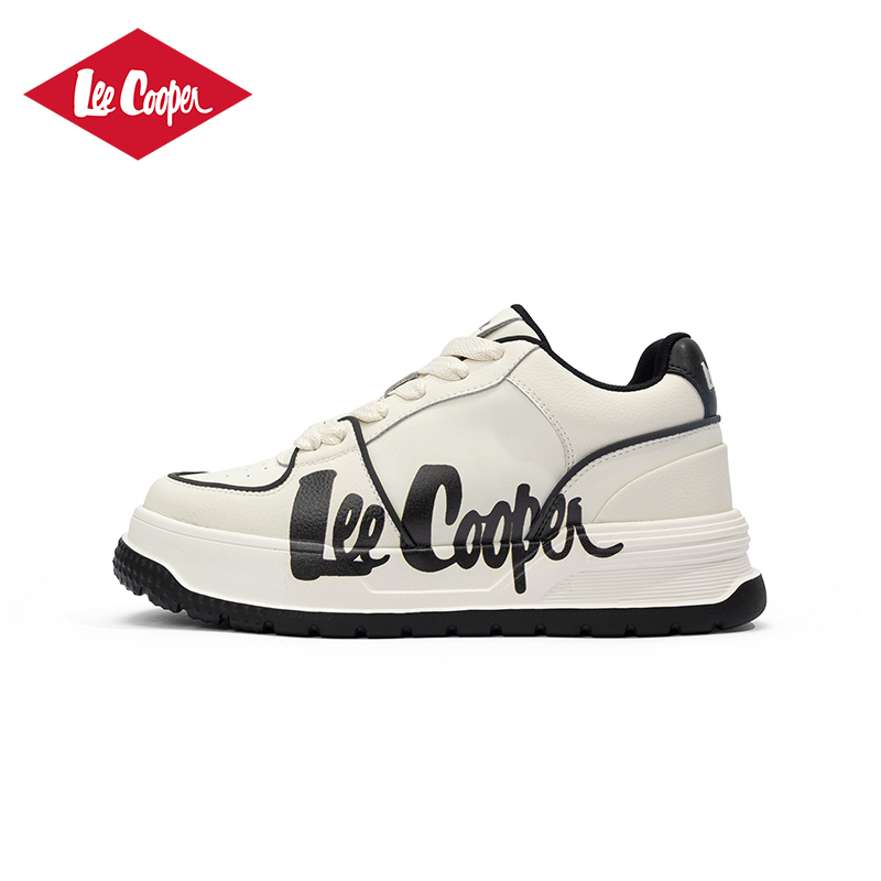 Lee Cooper男鞋厚底内增高板鞋秋冬运动休闲百搭小白鞋潮流滑板鞋