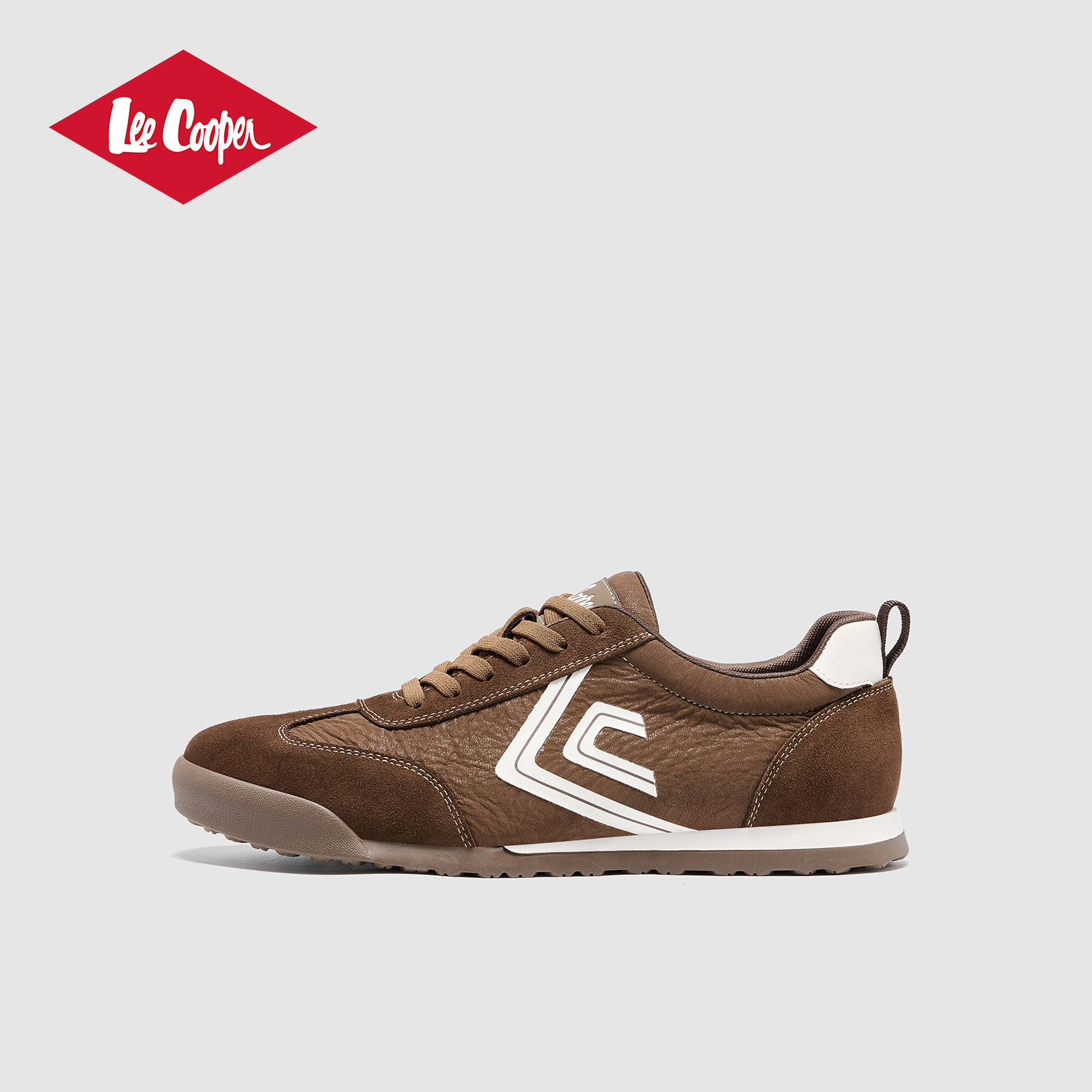 Lee Cooper复古德训鞋男春秋新款时尚撞色低帮轻便休闲运动阿甘鞋,流行男鞋,德训鞋,淘宝优惠券,粉丝福利购,淘宝优惠卷