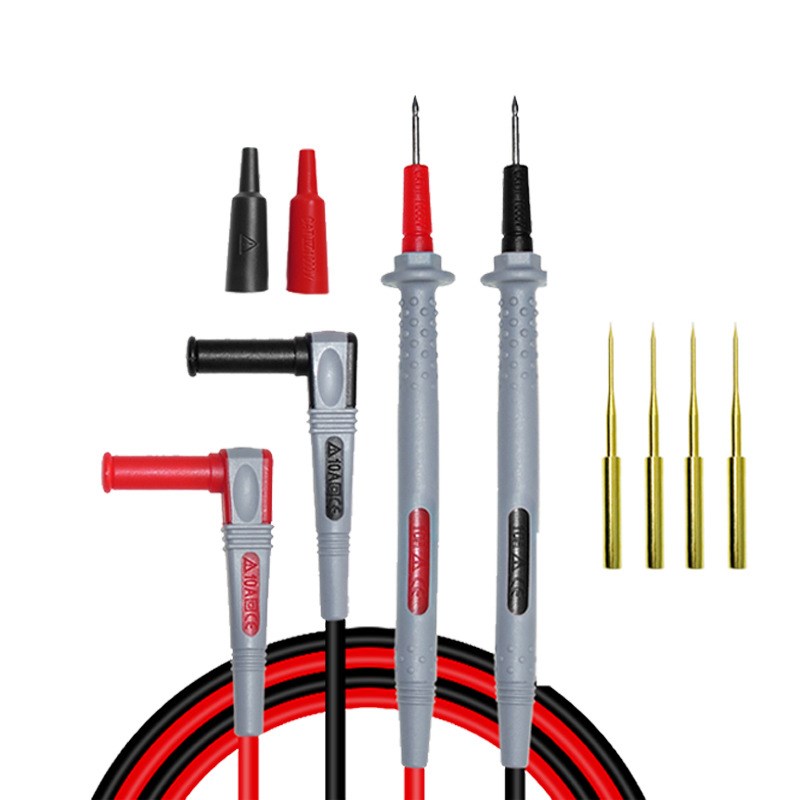 万用表表笔双层柔软硅胶测试线1平方镀锡纯铜丝1.55m特尖特细金针