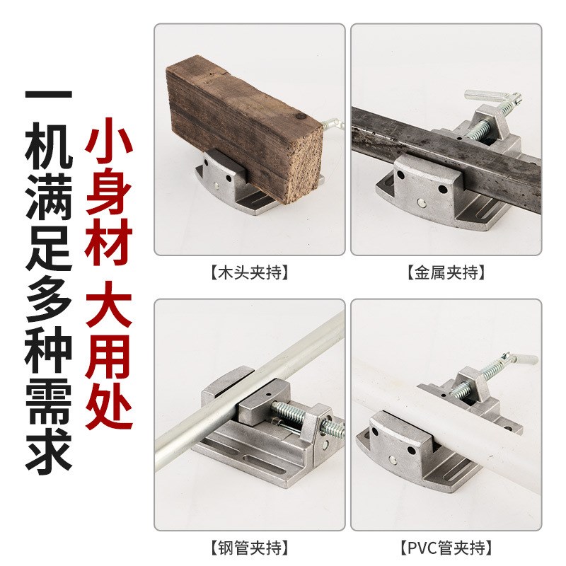 手动微型精密平口钳高精度台钻专用小型台钳铣床磨床平口钳台虎钳