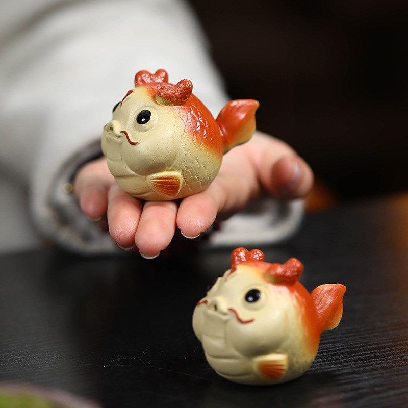 宜兴紫砂茶宠龙摆件创意泡泡龙桌面茶玩可养茶盘茶道香插鱼化龙,餐饮具,茶宠摆件,淘宝优惠券,粉丝福利购,淘宝优惠卷