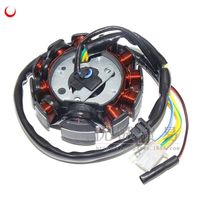 GY6 125/150线圈11极 全直流三相磁电机定子 GY6发动机磁电机线圈