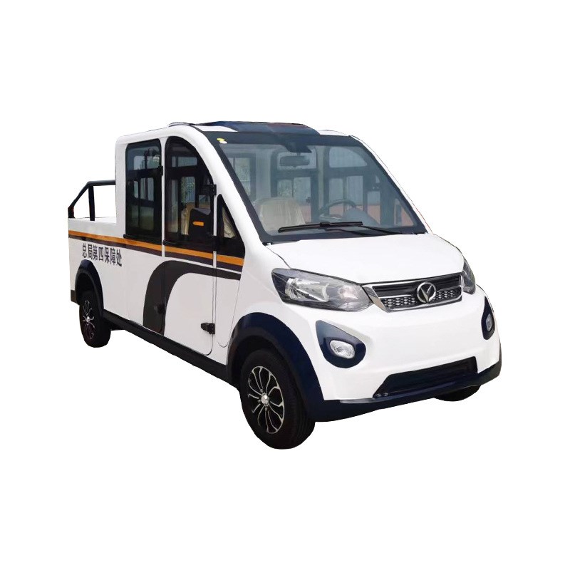 电动巡逻车双排5座全封闭四轮巡查车三排8座小区物业景区观光车