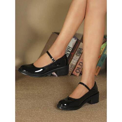 跨境Women's Sexy Leopard Print Chunky Heel Shoes Metal