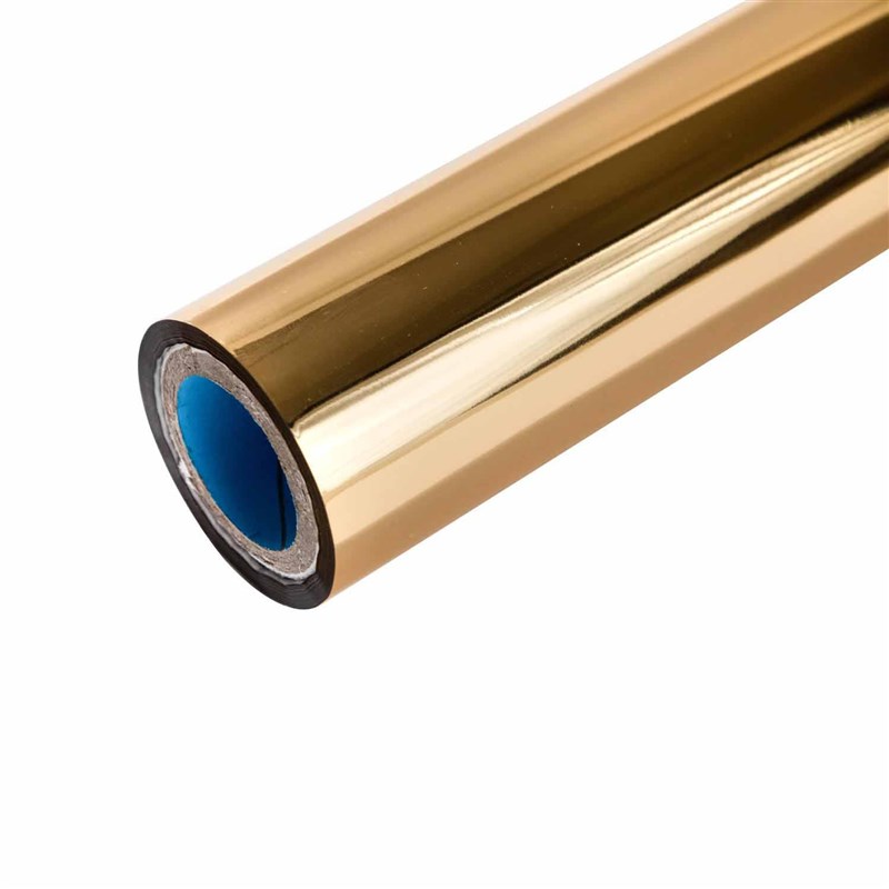 织带专用无胶 保护层金银烫金纸 玫瑰金深金浅金亮银 镭射烫印膜