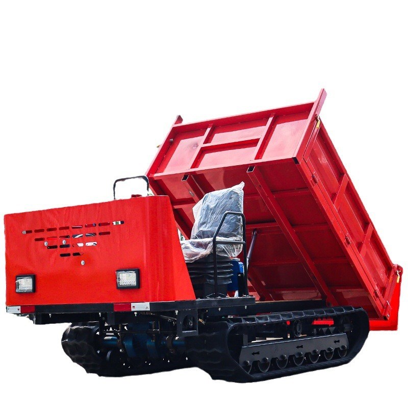 矿山工程坡路地形座驾式运输爬山虎2吨强劲18马力爬山运输履带车