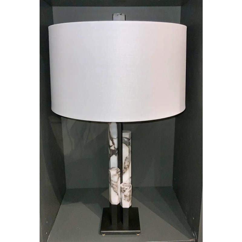 美式简约现代大理石创意台灯中式样板房客厅卧室床头书桌轻奢台灯