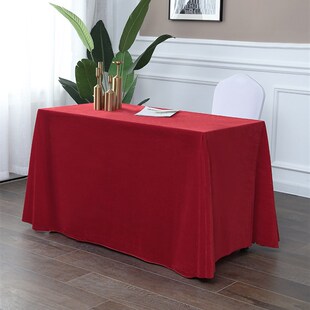 ZQ会议桌布金丝绒布料展会活动台布印logo丝绒布纯色地摊桌布