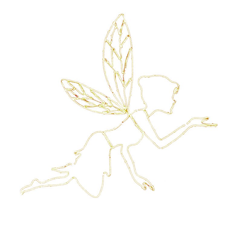 百界新款婚庆道具铁艺精灵摆件婚礼舞台装饰挂件灯婚庆天使吊顶灯