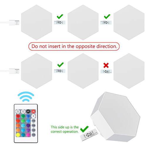 Q 37566 Touch-Sensitive Hexagon Wall Light 触摸感应壁灯