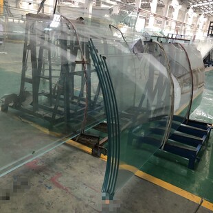 小半径弯钢化玻璃定制加工  超白夹胶中空lowe多层弯钢化加工家具