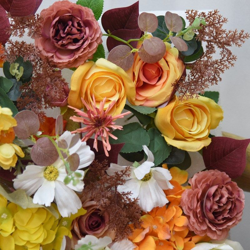 婚庆仿真花排 背景墙花墙装饰 婚礼堂布展网红墙酒店拍摄道具假花 - 封面