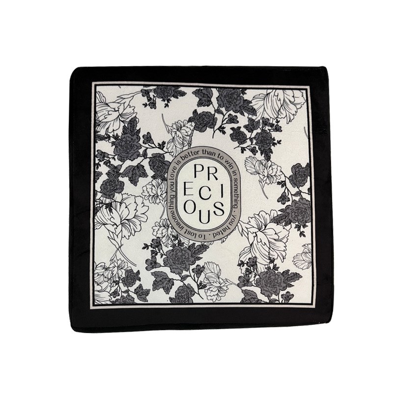 满座复古法式美式方形坐垫餐桌椅垫子垫圆形屁垫厚防滑家用可水洗