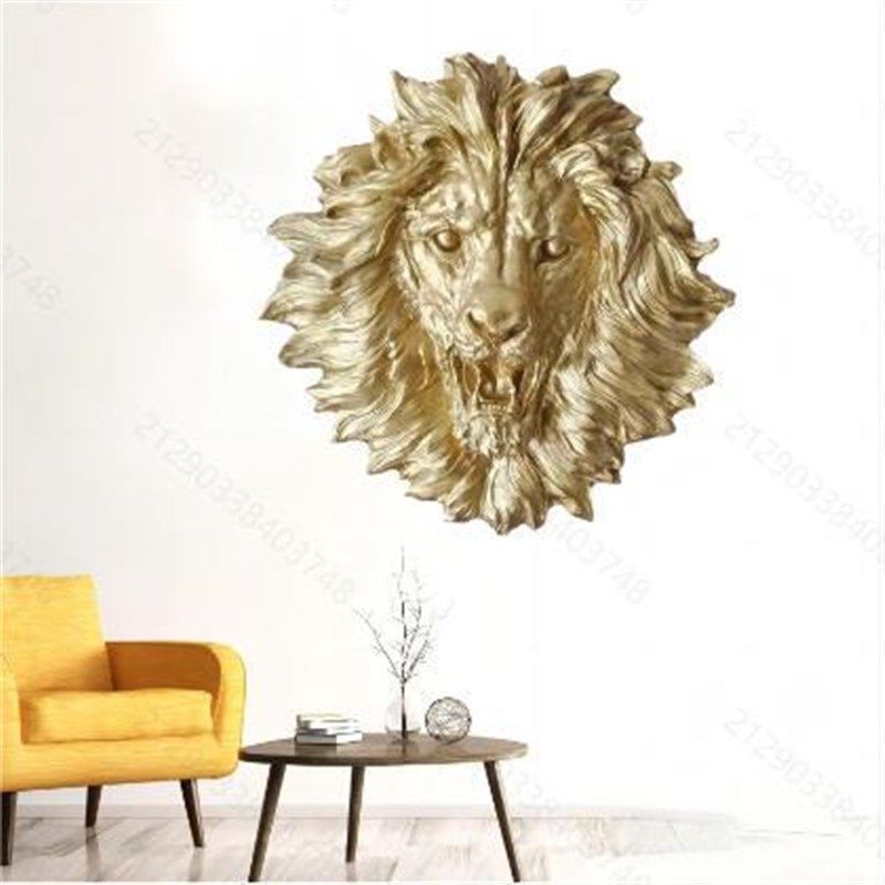 动物树脂 Lion Head Wall Mounted Art 狮子头壁挂专用玻璃钢中式,特色手工艺,其他特色工艺品,淘宝优惠券,粉丝福利购,淘宝优惠卷