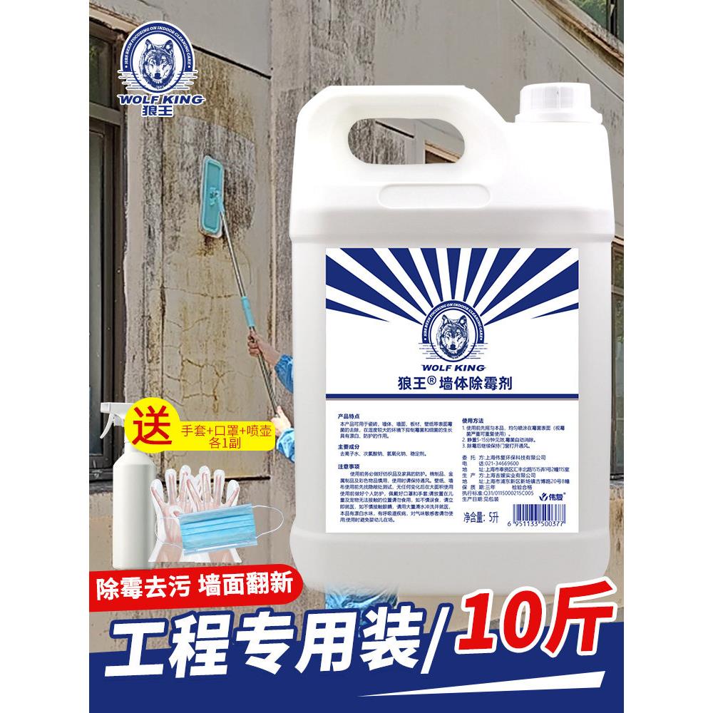 狼王5公斤墙壁除霉剂墙壁木材除霉剂除霉剂清洁工程包白色墙壁翻