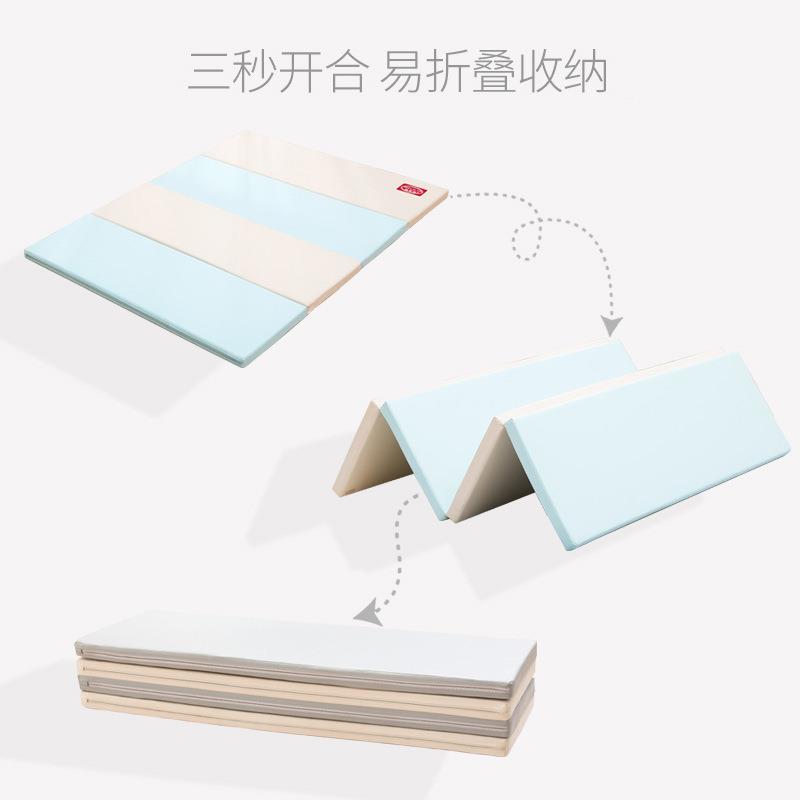 易叠儿童行垫拼接卧折室宝宝爬垫加厚防撞pNFBu皮爬防水儿童爬行