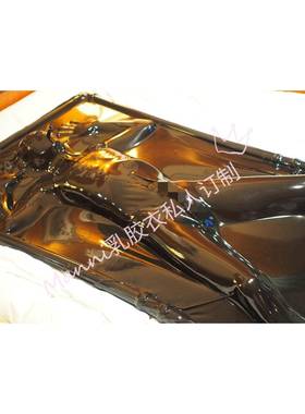 胶真单空i床Mann乳胶衣乳胶睡袋窒息人使用La乳t10084ex束缚床自