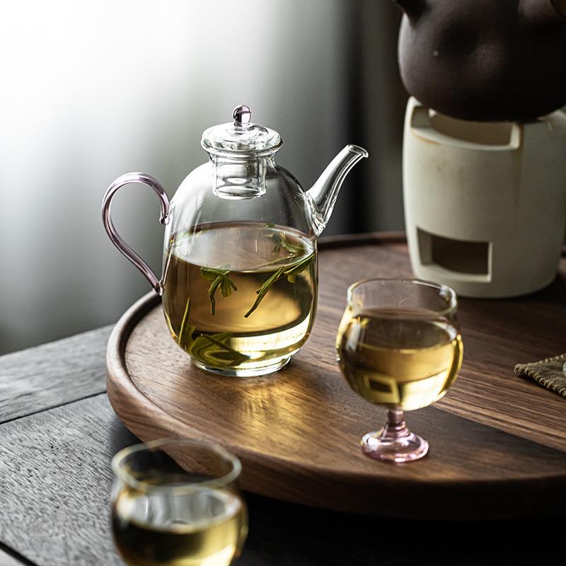 茶QS-GDB00壶耐热玻璃绿茶壶茶具套装式高硼古硅复仿宋茶壶中泡茶