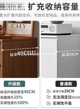 斗柜客屉卧室抽柜床尾收纳置物OUS家用厅靠墙实木色储柜物柜子五