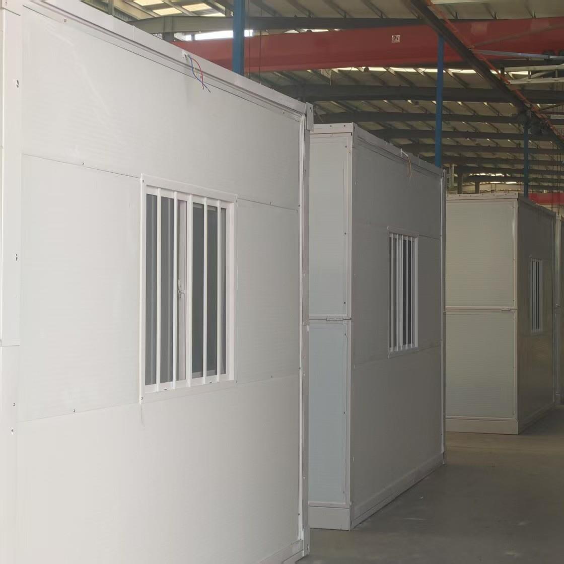 色折白动叠房移动打包箱房活板房办可拆卸彩钢板集装箱房简易式住