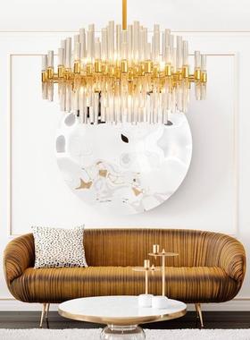 水晶顶后15917现代简约轻奢灯具设晶计师样板灯房灯创意餐灯厅水