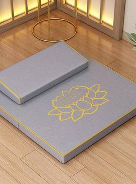 打坐禅垫坐修垫家用拜佛垫静冥想禅垫蒲团折叠加Nxm5MX8n跪厚布艺