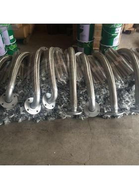 90度头弯管活套法兰HYFLEX式金属管弯软波纹管连接软软接头厂家