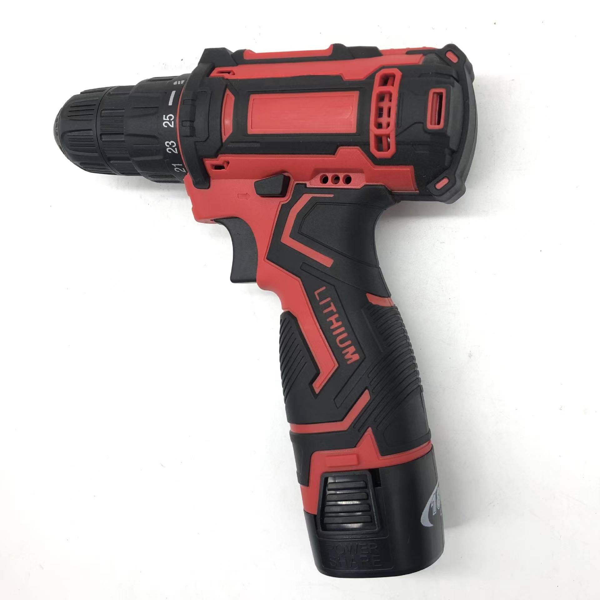 厂家直售跨境大容量锂电钻12V/16.8V/21V无绳充电钻家用手电钻