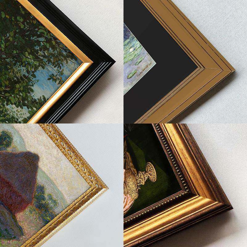 一DY7284缕阳光欧式美式复古组合莫装饰画奈轻奢艺术卧室床柜头挂