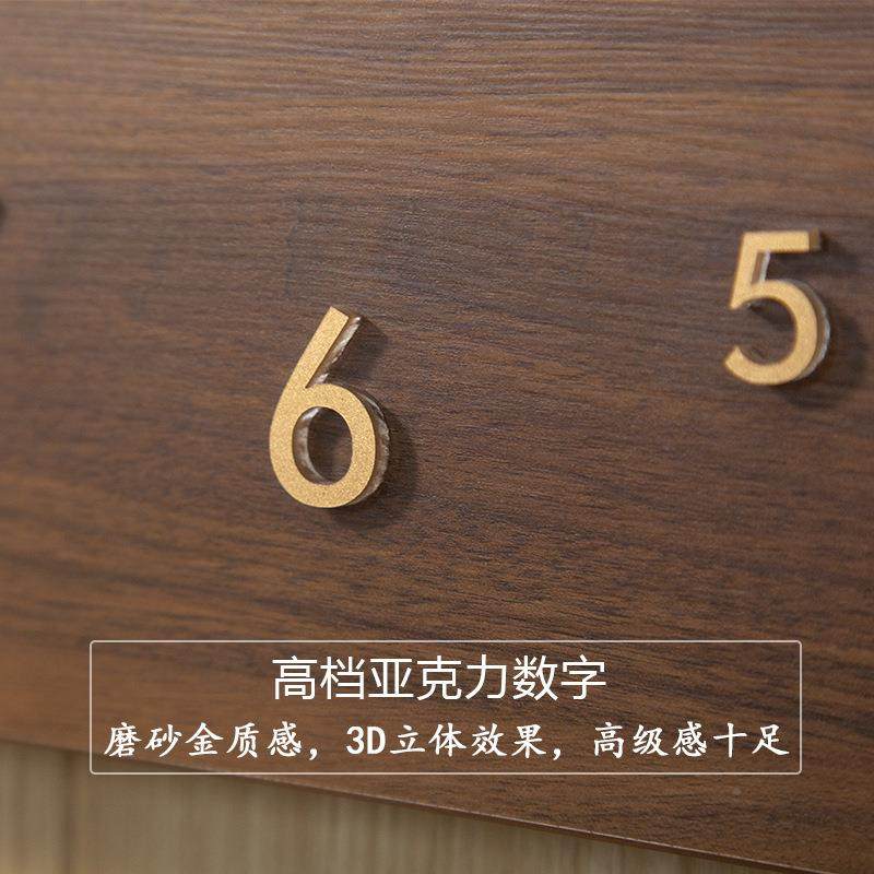 电箱表箱装饰带钟表实木遮时挡钟免打孔遮DB628丑配画电简约胡桃