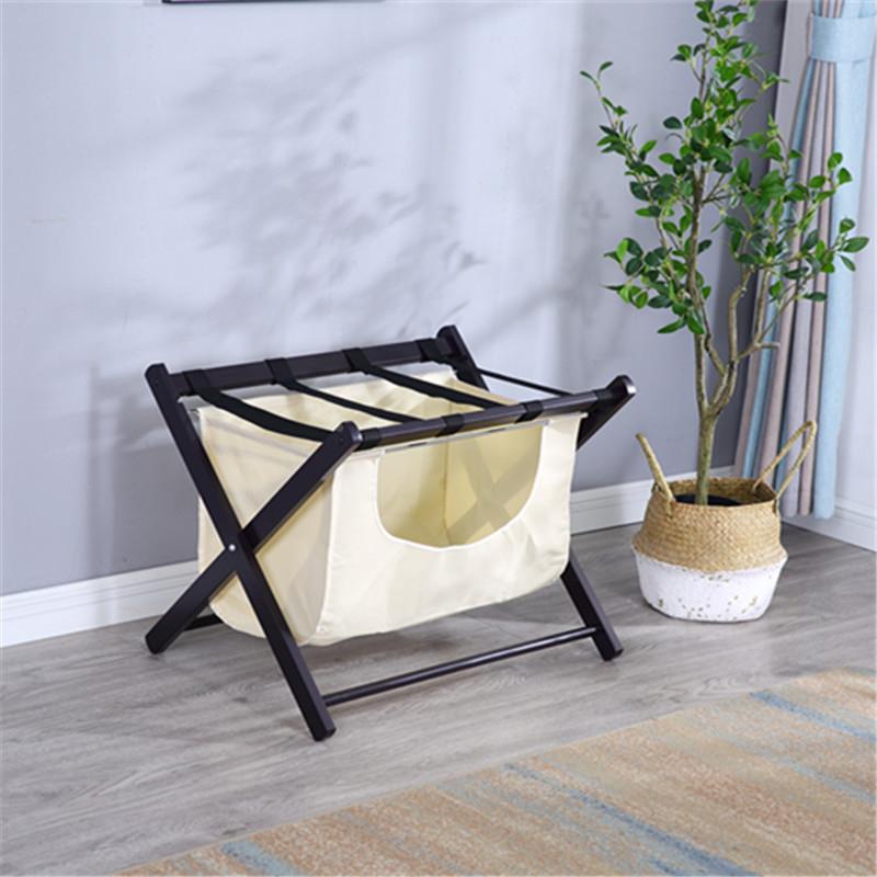 实木酒店行行李架李架房客厅物置物架简约现储代收纳架可叠折间脏