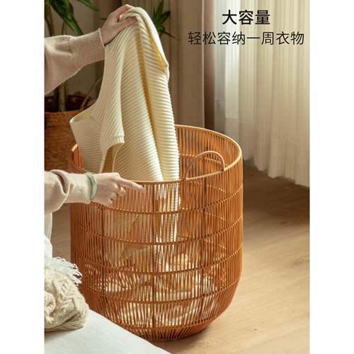 脏衣篓放脏室F99T899M服收纳筐家用脏篮洗衣篮衣浴仿藤编篮筐衣轻