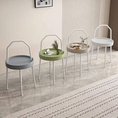 7伯恩维克T边桌厅小茶几F77S8H77简约小床头柜客奶油风可手提移动