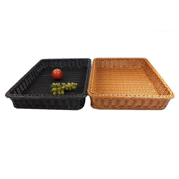 超水店篮子蔬果展示市CF-060篮果仿藤树脂篮风幕柜配套藤篮,收纳整理,脏衣篮,淘宝优惠券,粉丝福利购,淘宝优惠卷