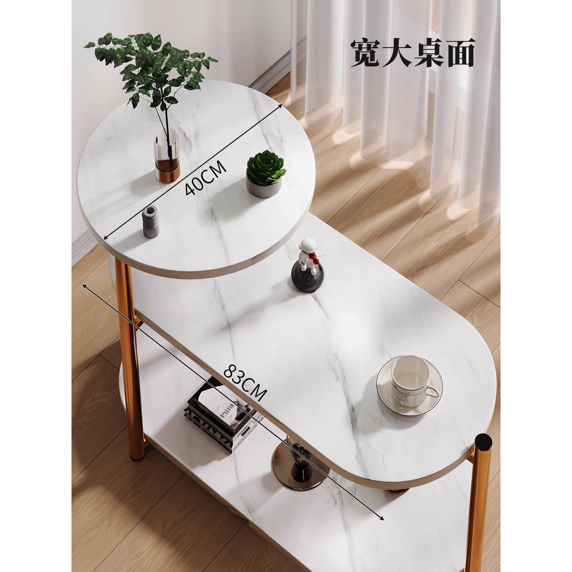 床边桌床头柜家用卧室现代小型多层置物架沙发边几小桌子简约茶几