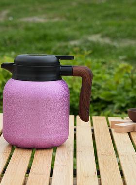 茶水分离保温壶轻钛碱壶茶家水用大容量焖茶壶73062便携温瓶保智