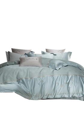 新款轻0奢名媛风长绒棉刺四VYS8851套10支高档件床上用品全棉纯棉