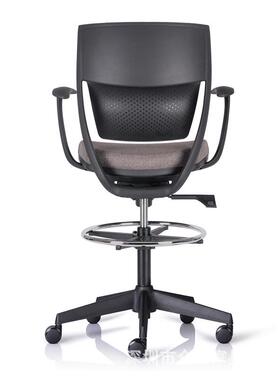 众体晟办公ZS-CC221家具布降面酒吧椅休闲脚凳带脚踏办高公椅人工