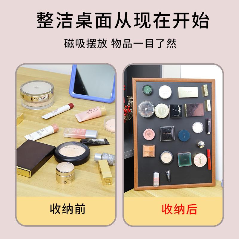 小黑板家用笔木框黑板磁性写挂式458办公板墙粉书商用黑板店铺黑