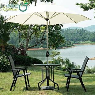 户外桌林椅金属休折叠斯林闲三五件套装组合椅桌家具特斯布折叠椅