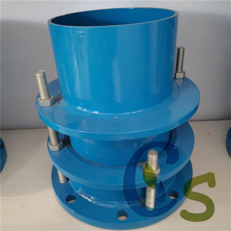 单法口兰限伸缩接头铸铁节大径OBY双法位兰限位伸缩BF型补偿接头