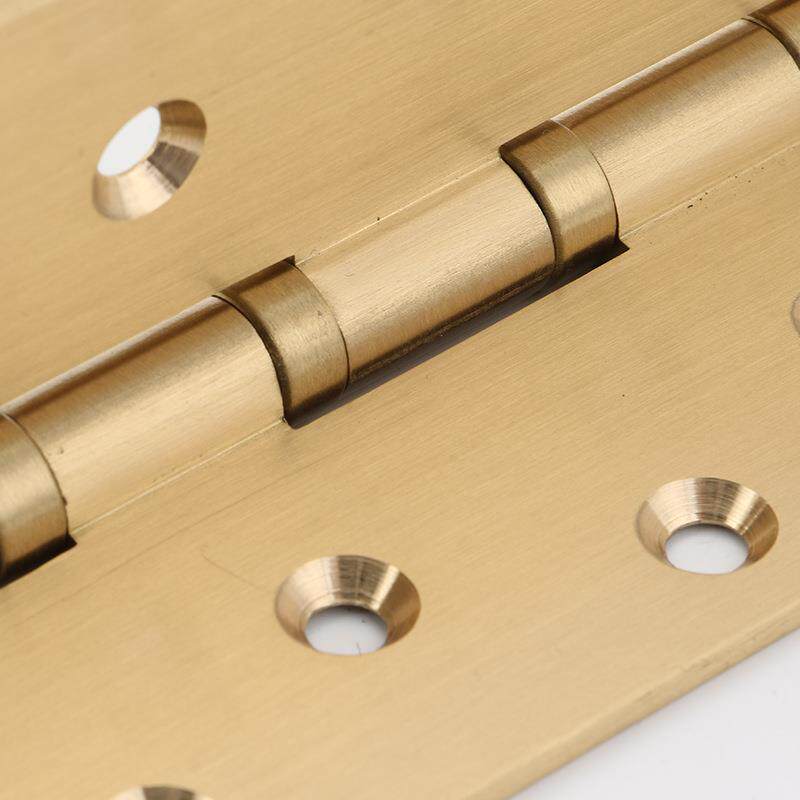 家用铜质金色平开合页承轴铰木链配通用门窗门柜子轻5*3*3.0-音加