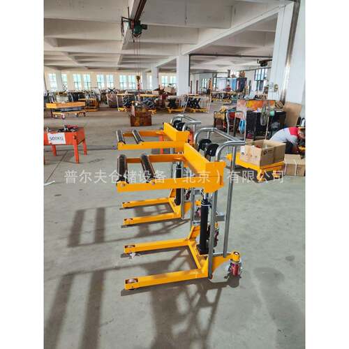 非标型轻卷料升降车滚筒滚轴工位卷北胶辊高叉车OBD膜推车搬升运