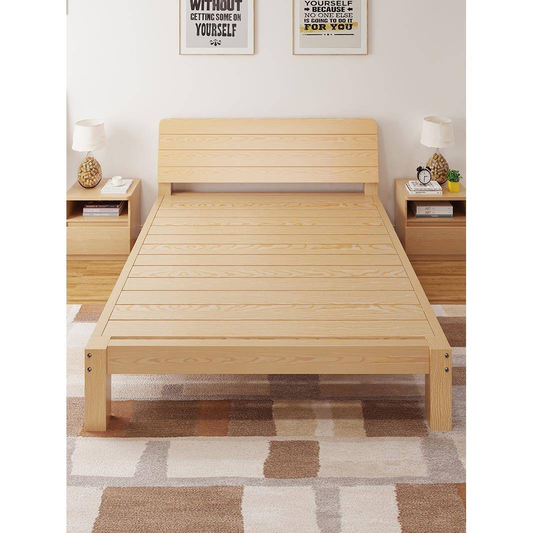 实床租房现出代简约1木.人5米双床1.8经济型家用简易CRC-01单人床